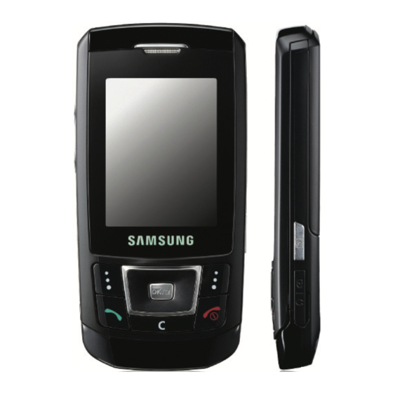 Samsung SGH-D900 Bedienungsanleitung