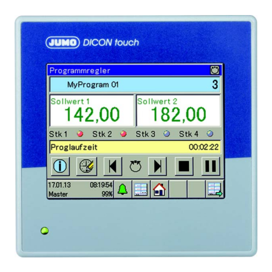 JUMO DICON touch Schnittstellenbeschreibung