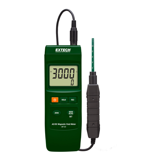 Extech Instruments MF100 Bedienungsanleitung