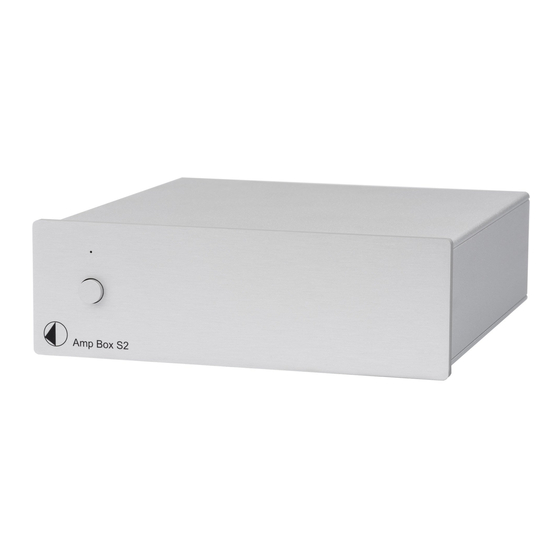 Pro-Ject Amp Box S2 Bedienungsanleitung
