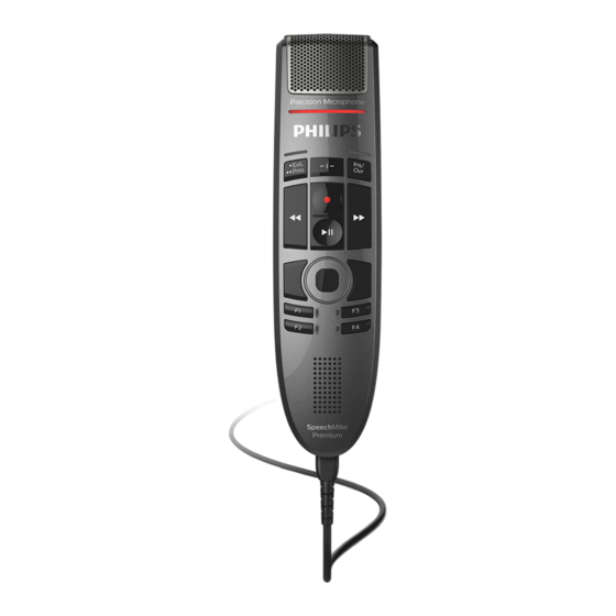 Philips SpeechMike Premium Touch SMP3700 Benutzerhandbuch