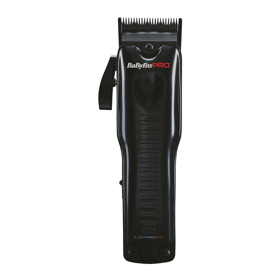 BaBylissPro 4rtists LO-PRO FX825E Gebrauchsanleitung