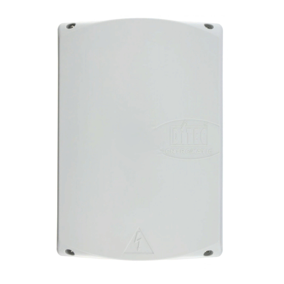 DITEC E1T Installationshandbuch