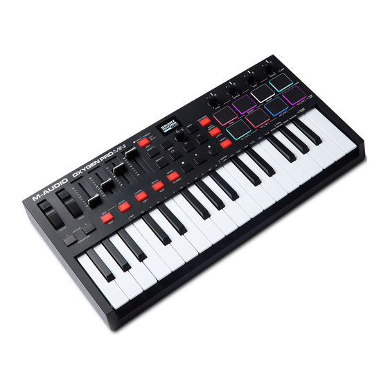 M-Audio Oxygen Pro Mini Benutzerhandbuch
