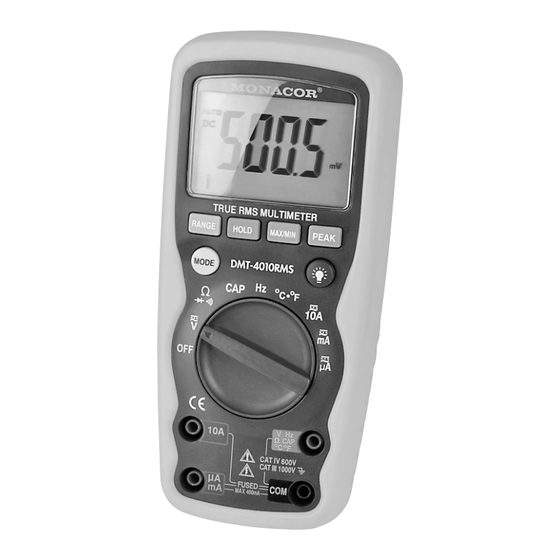 Monacor DMT-4010RMS Bedienungsanleitung