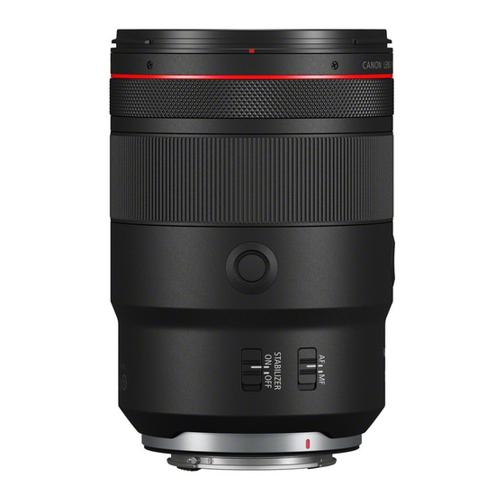 Canon RF 135mm F1.8 L IS USM Bedienungsanleitung