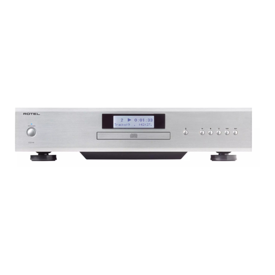 Rotel CD14 Bedienungsanleitung