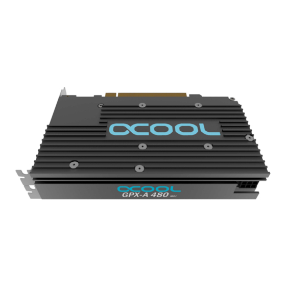 Alphacool GPX–A 480-M01 Anleitung