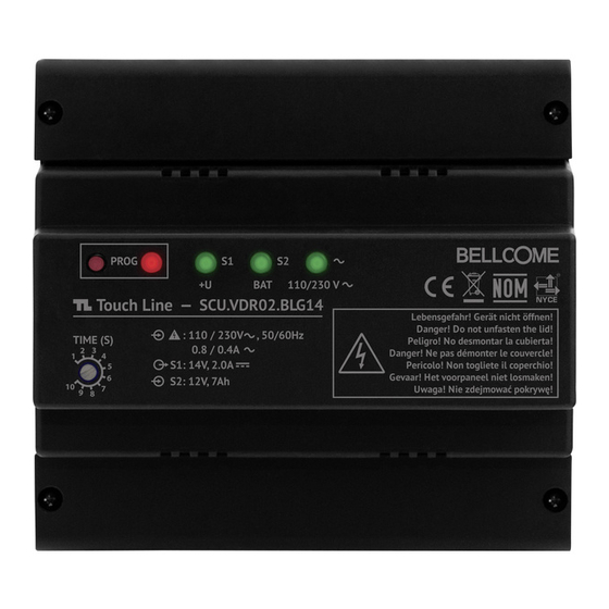 Bellcome TL Touch Line SCU.VDR02.BLG14 Benutzerhandbuch