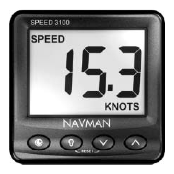 Navman SPEED 3100 log Installationshandbuch Und Benutzerhandbuch