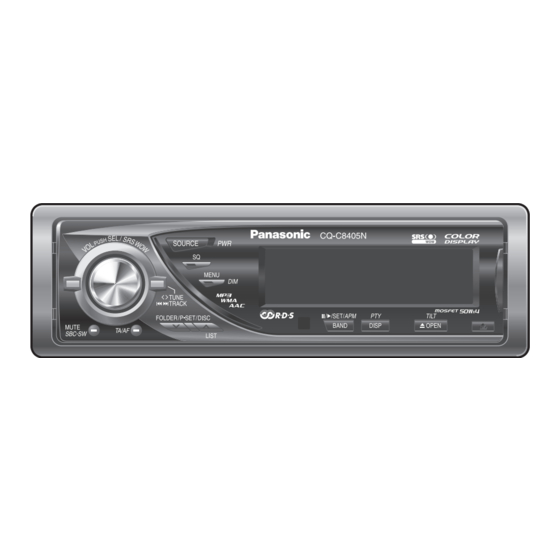 Panasonic CQ-C8405N Bedienungsanleitung