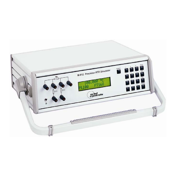 orbit controls OCM-612 Betriebsanleitung