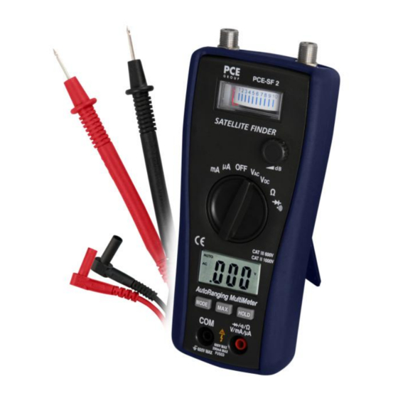 PCE Instruments PCE-SF 2 Bedienungsanleitung
