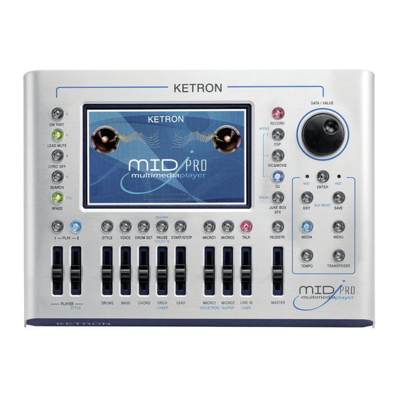 KETRON MID PRO Installation
