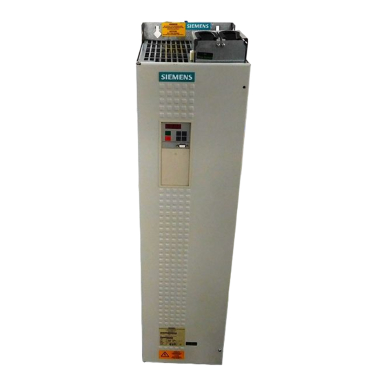 Siemens SIMOVERT Master Drives Betriebsanleitung