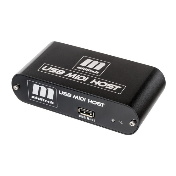 Miditech USB MIDI HOST Bedienungsanleitung