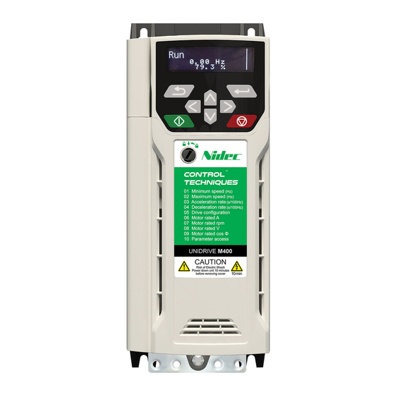 Nidec Unidrive M100 Installationshandbuch