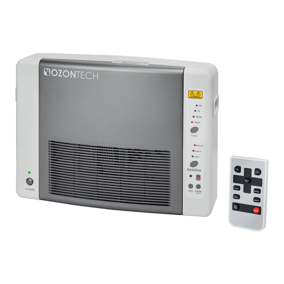 Ozontech XT-Serie 750 Bedienungsanleitung