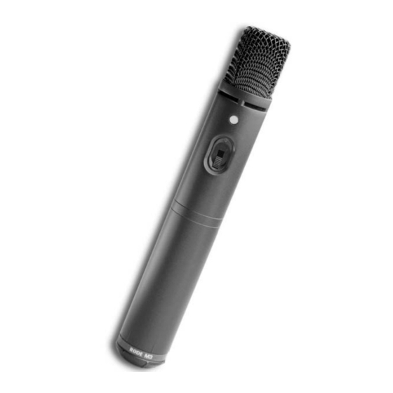 RODE Microphones M3 Bedienungsanleitung