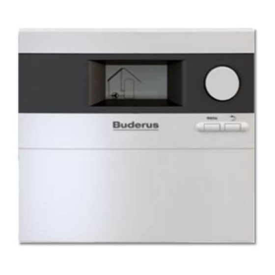 Buderus Logamatic SC20 Installations- Und Bedienungsanleitung
