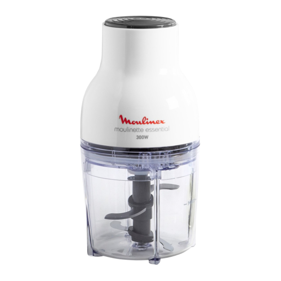Moulinex Moulinette Essential DJ520110 Bedienungsanleitung