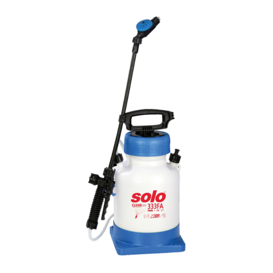 Solo CLEANLine 333 FA Originalbetriebsanleitung