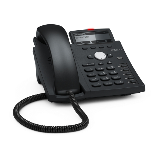Snom D305 Handbuch