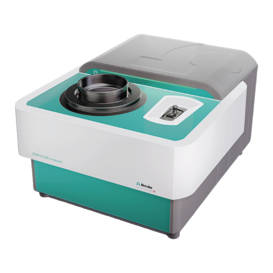 Metrohm OMNIS NIR Analyzer Bedienungsanleitung