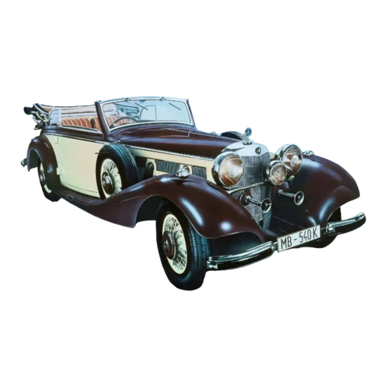 Italeri Mercedes-Benz 540K Bedienungsanleitung