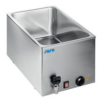 saro BAIN MARIE Serie Betriebsanleitung