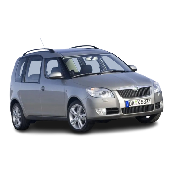 Skoda Roomster Nachtrag Zur Betriebsanleitung