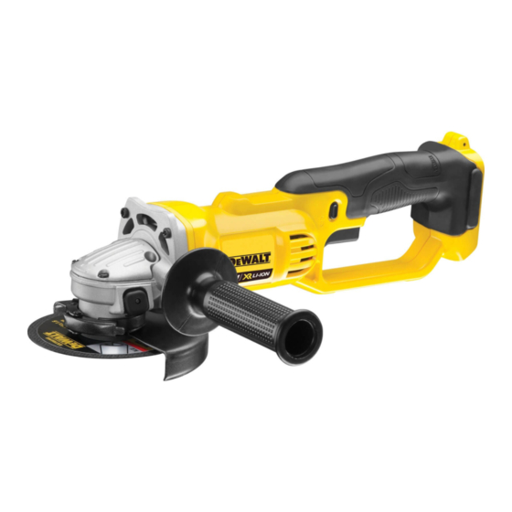 DeWalt XR LI-ION DCG412 Originalanweisungen