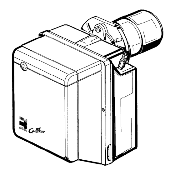 Riello Burners Gulliver RG5D Montage- Und Bedienungsanleitung