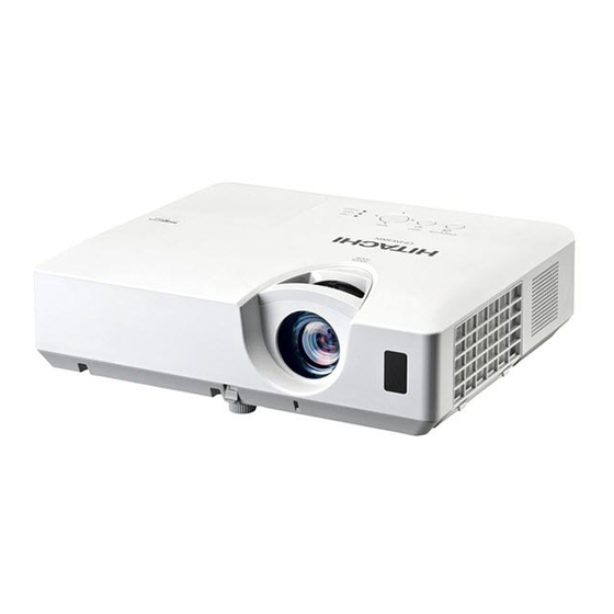 Hitachi CP-EX250N Bedienungsanleitung (Kurzform
