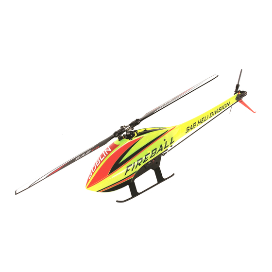 SAB Heli Division Goblin Fireball SG280 Anleitung Und Montagehinweise