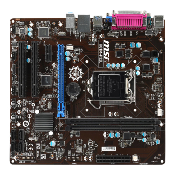 MSI CSM-B85M-P32 Serie Bedienungsanleitung