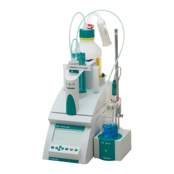 Metrohm 848 Titrino plus Handbuch