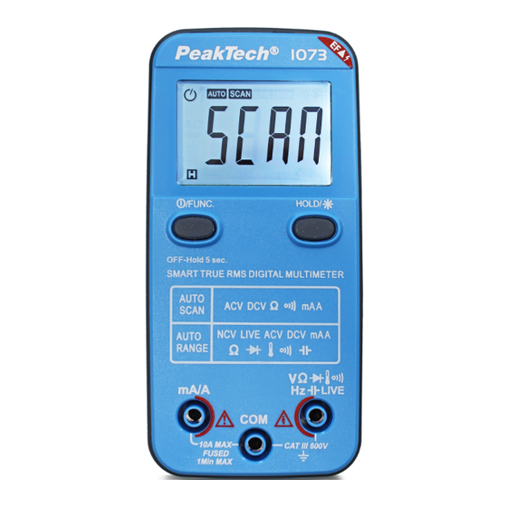 PeakTech 1072 Bedienungsanleitung