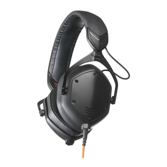 V-Moda Crossfade M-100 Master Benutzerhandbuch