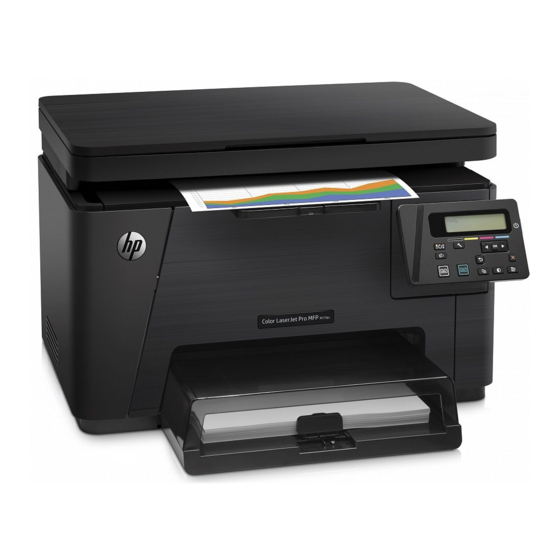 HP Color LaserJet Pro MFP M176 Handbuch Für Die Inbetriebnahme