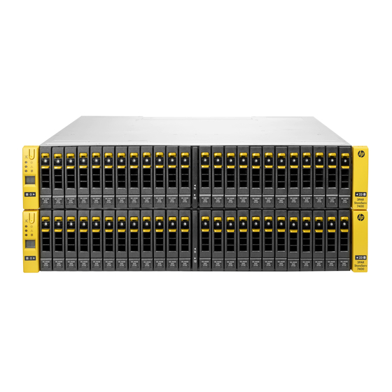 HP 3PAR StoreServ 7000 Installationshandbuch