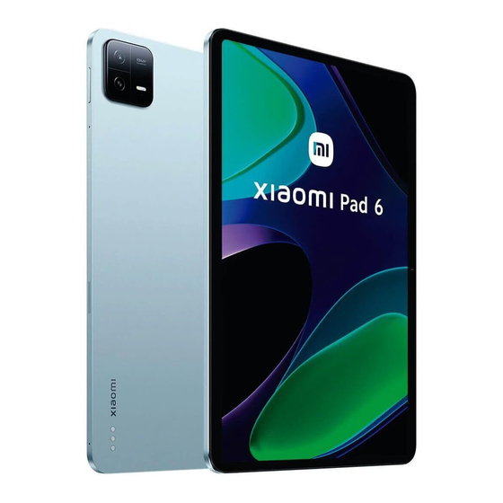 Xiaomi Pad 6 Schnellstartanleitung