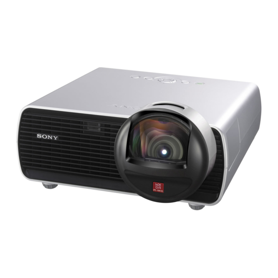 Sony VPL-SX125 Bedienungsanleitung