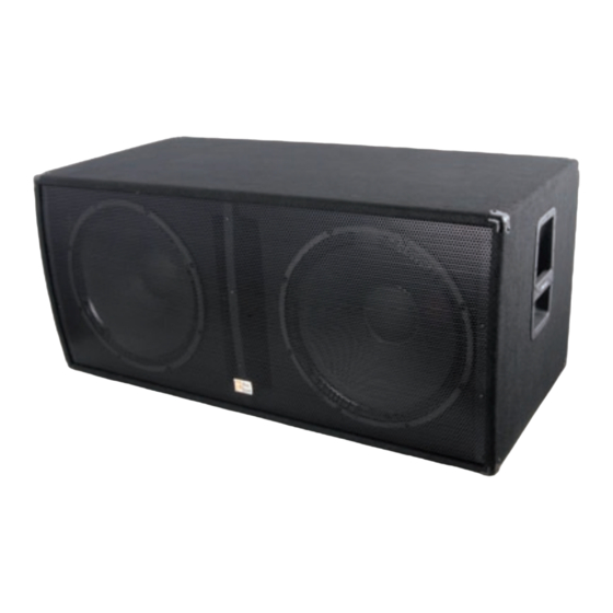 thomann THE BOX 218/700 Bedienungsanleitung