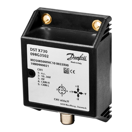 Danfoss DST X730 Installationsanleitung