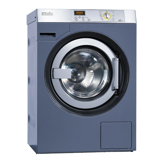 Miele professional PW 5082 Gebrauchs- Und Aufstellanweisung