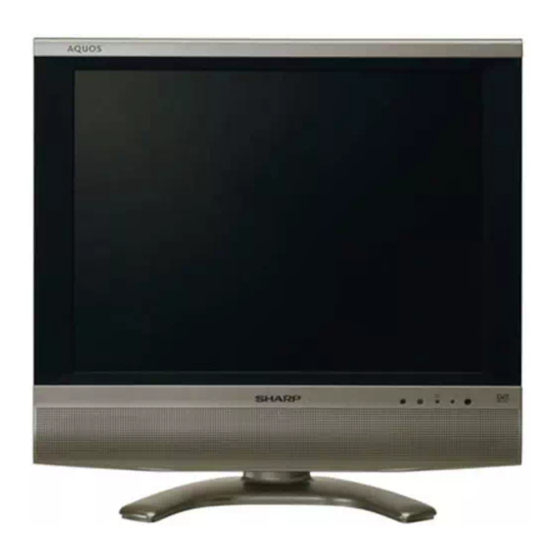 Sharp LC-20SD4E Bedienungsanleitung