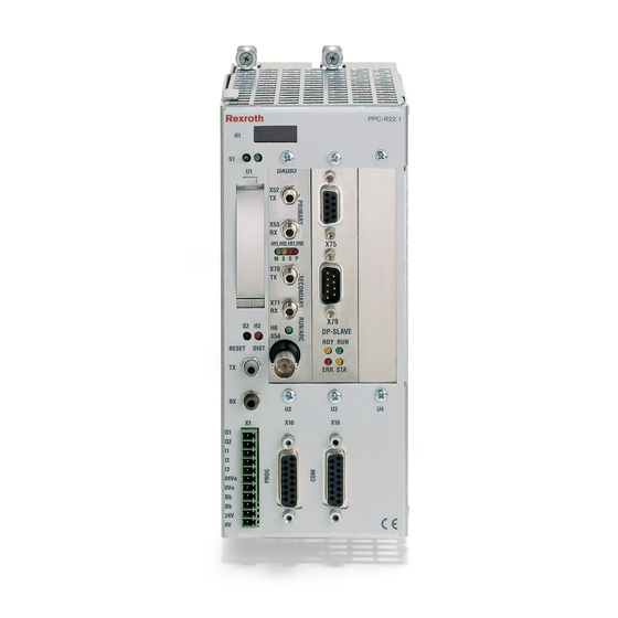 Bosch Rexroth IndraControl PPC-R22.1 Betriebsanleitung