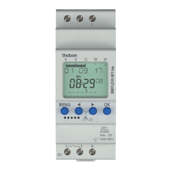 Theben SIMPLEXA 601 top Kurzanleitung