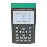 Pce Instruments PCE-T800 Bedienungsanleitung